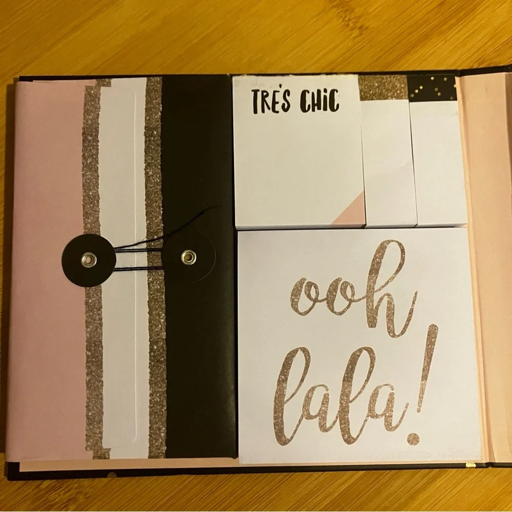 Black and Pink Decorative Planner